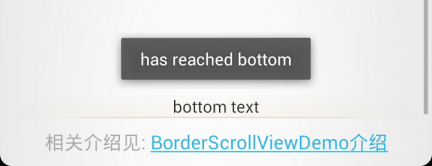 onBottom ScrollView Demo