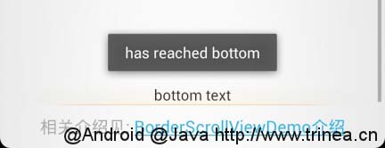 android on bottom scrollview
